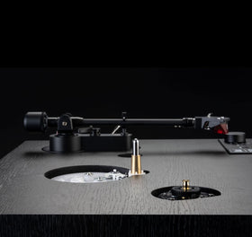 Dual CS429 tonearm alignment shows precise tracking with ball-bearing support