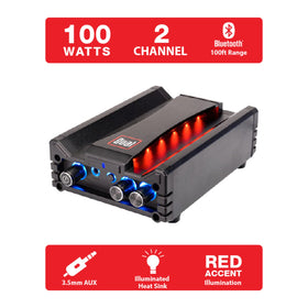 DBTMA100 back panel with RCA outputs for expandability.