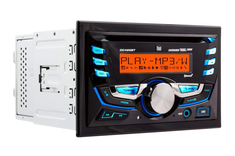 Dual Electronics DC426BT Bluetooth display car stereo for hands-free calls and media streaming