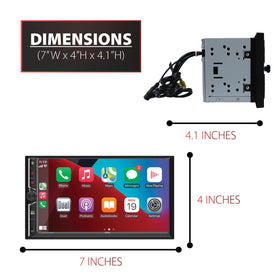 Dual Electronics DCA73W Bluetooth hands-free calling and wireless music streaming.