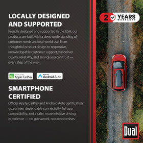 Dual Electronics DCPA81W USB ports provide fast charging