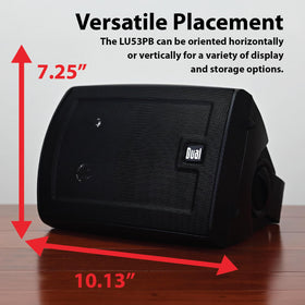 LU53PB speaker installed in a garage for clear, full-range music while working