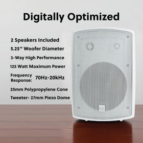 LU53PW side view highlights weather-resistant enclosure for year-round use.