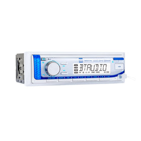 Dual Electronics MXD140 marine stereo with built-in Bluetooth for wireless music on deck.