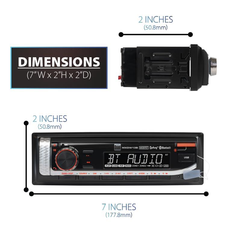 MXP152B Bluetooth streaming keeps playlists accessible on board.