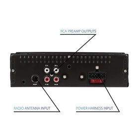 MXP152B included marine speakers and antenna simplify setup on deck.