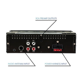 MXP152W dash-mount setup showing easy on-boat installation