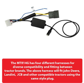 USB and AUX ports on TRJDR14G enable quick playback