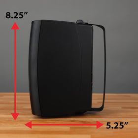 Dual Electronics LU43PB rear connection panel showing wired hookup simplicity and reliability