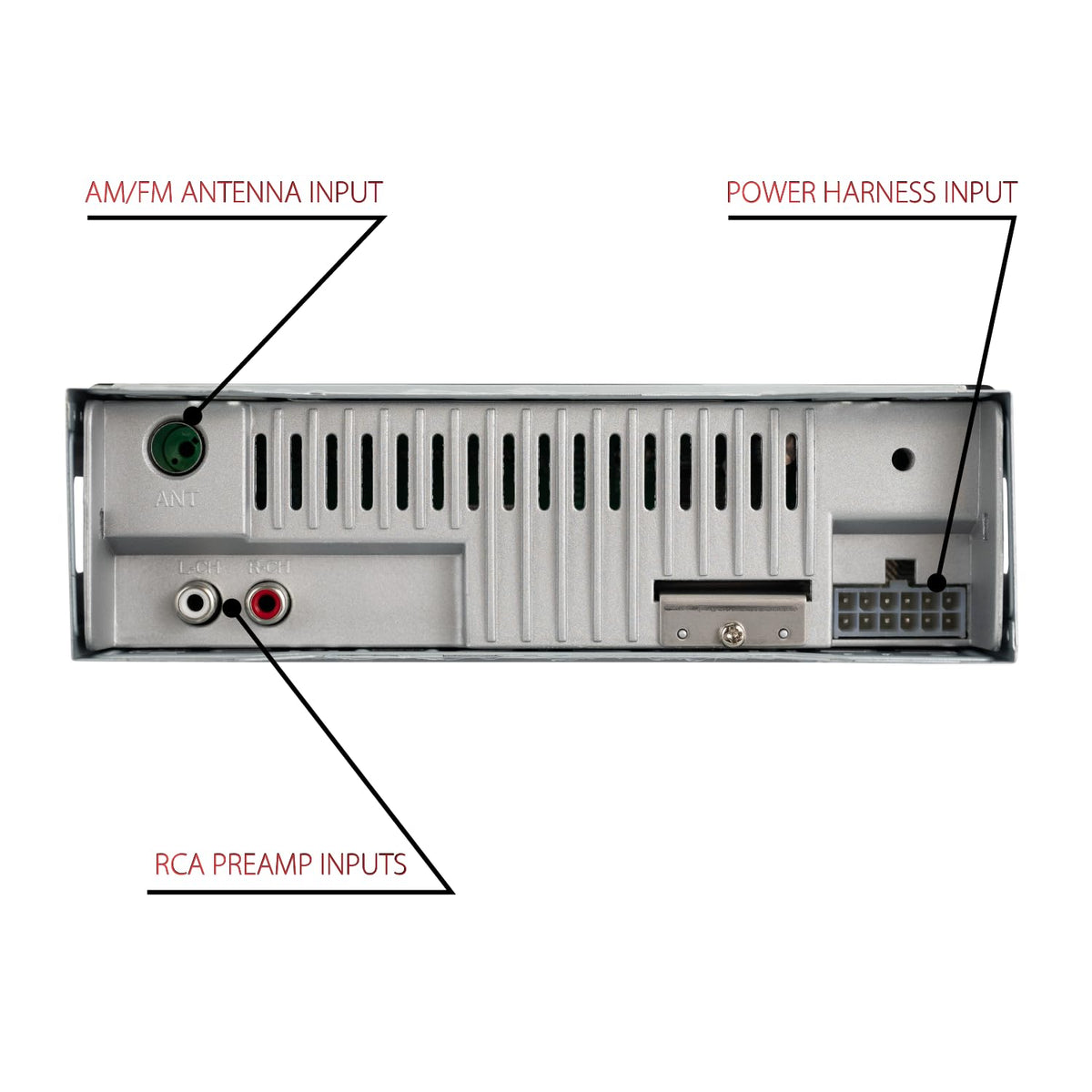 Dual Electronics XRM69BT EQ and tone controls close-up for tailored sound