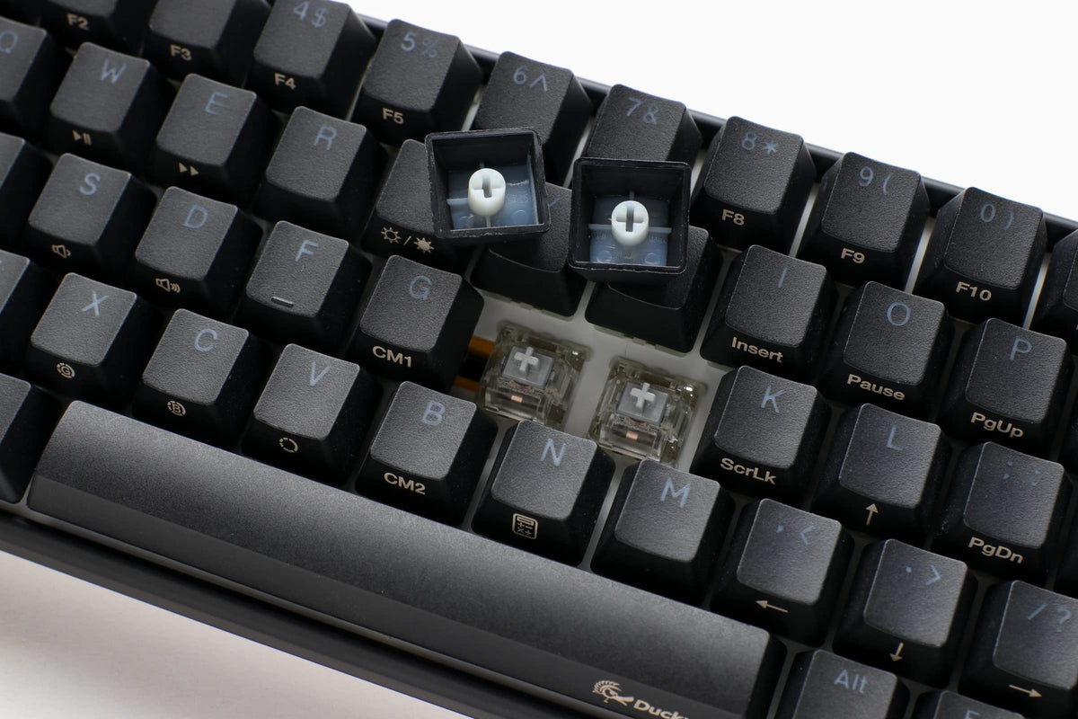 Ducky One 3 Mini Classic V2 stabilizers contributing to stability and feel.