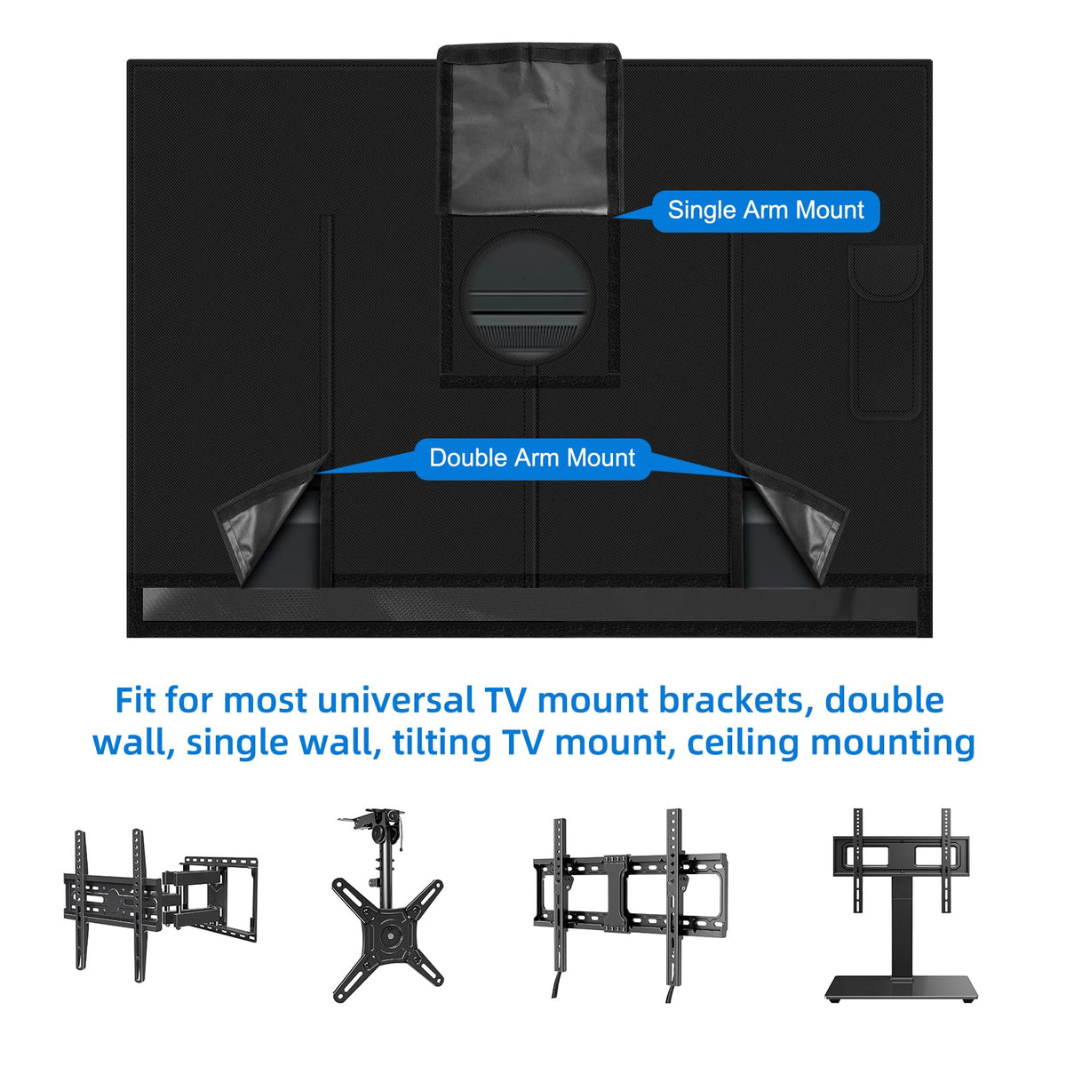 DUDSOEHO back closure fits common mounts for secure protection