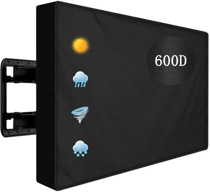 DUDSOEHO front view on outdoor TV showing full weatherproof coverage
