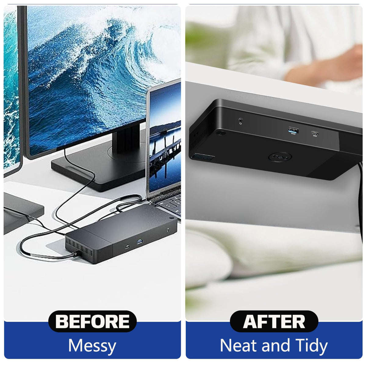 DUDUXI dock holder with side opening simplifies power supply access.