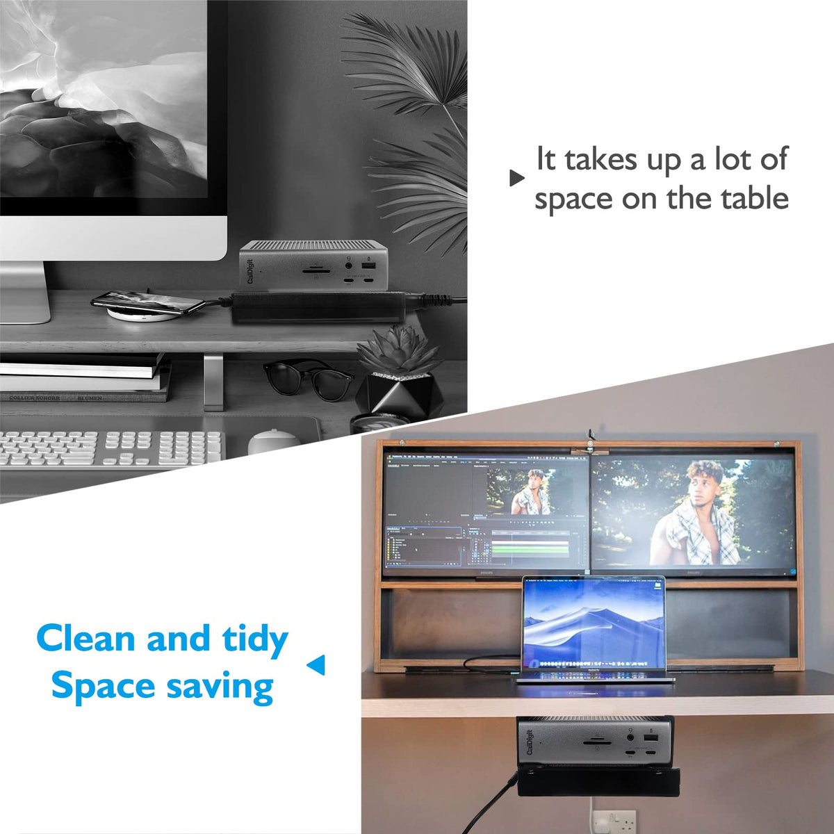 DUDUXI powder-coated finish protects the mount from wear under the desk