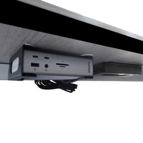 DUDUXI under-desk holder keeps TS3 Plus dock stable for tidy workspace