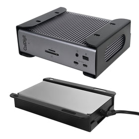 DUDUXI under-desk holder secures TS4 dock for easy cable access