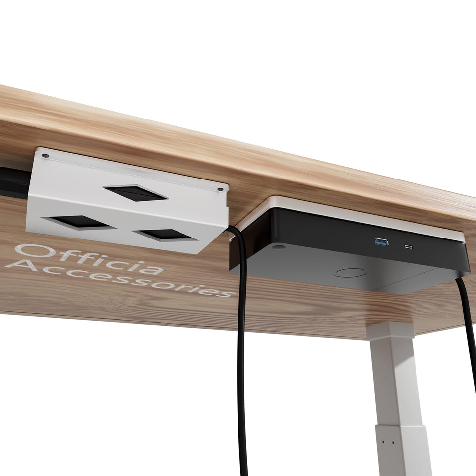 DUDUXI under desk mount secures Dell WD19 dock for clutter-free workspace.
