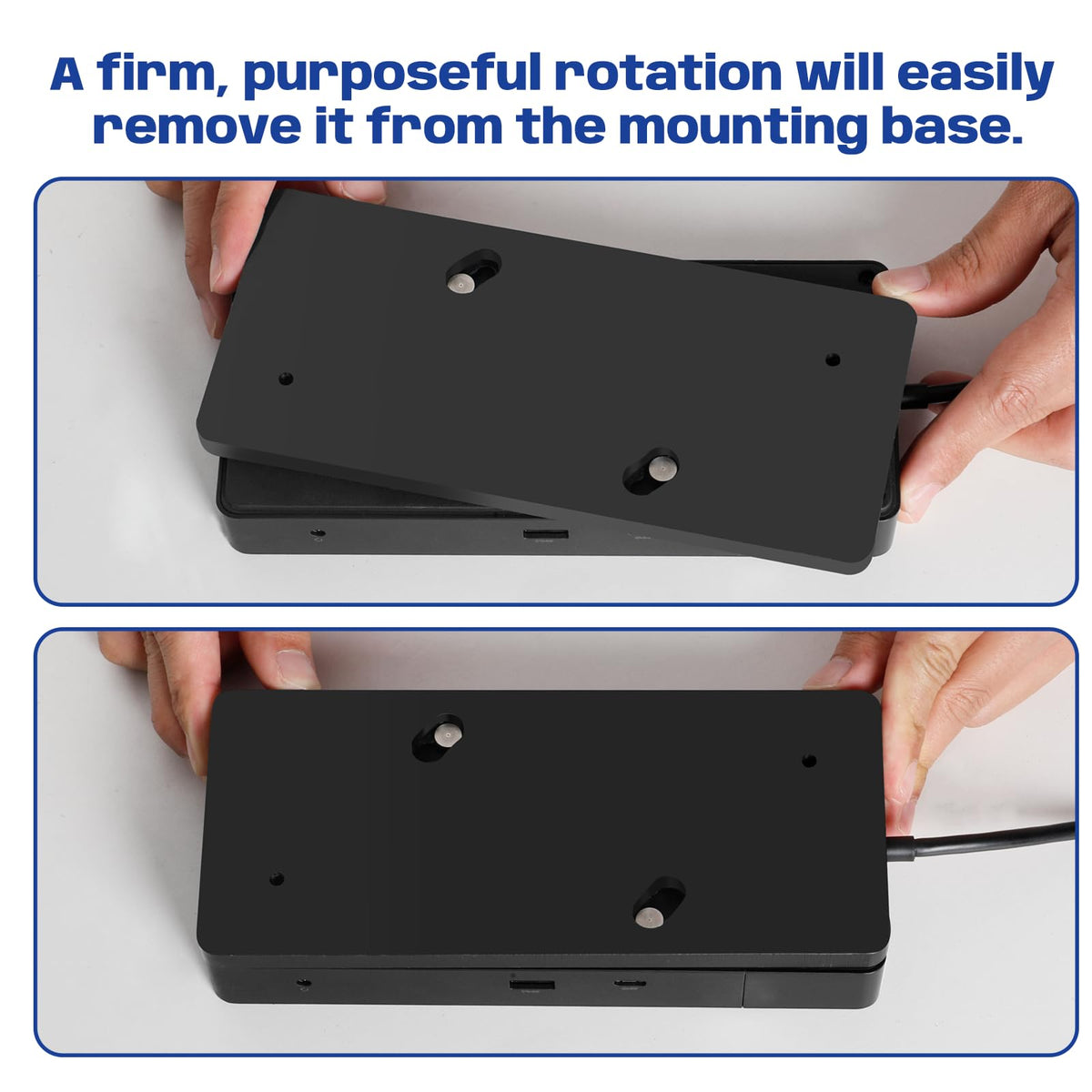 DUDUXI under desk mount with WD22TB4 keeps cables organized and dock accessible.