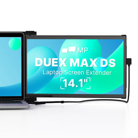 Duex Max DS 14.1-inch display delivers sharp multitasking-friendly visuals.
