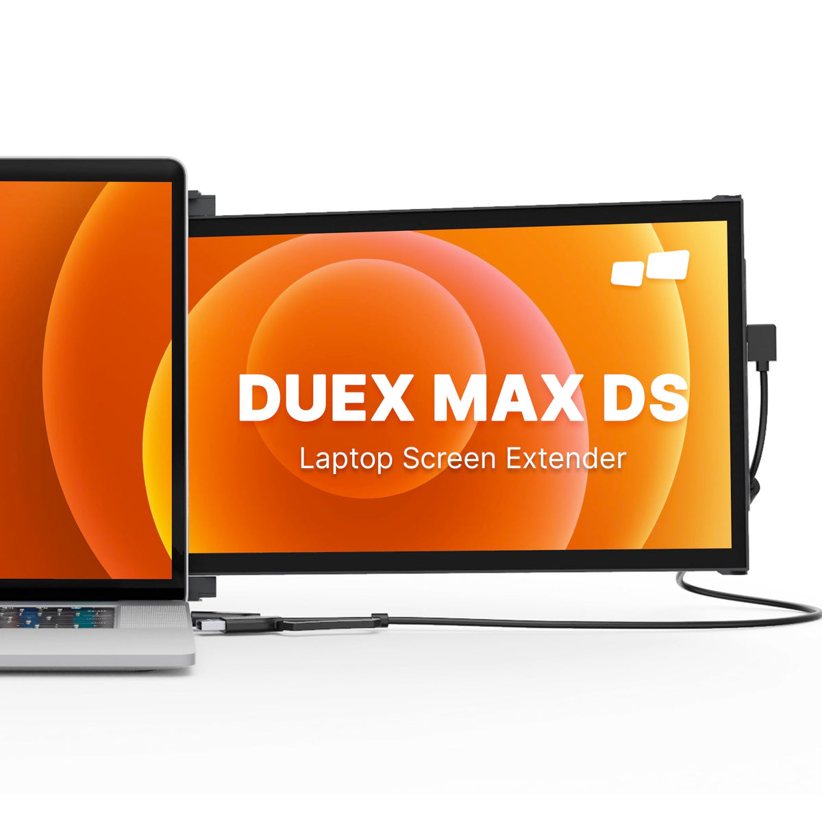 Duex Max DS 14.1-inch screen extended for efficient laptop multitasking