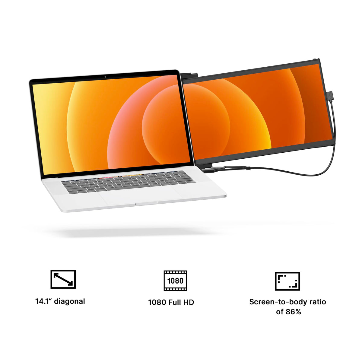 Duex Max DS HDMI/USB-C plug-and-play setup for quick connections