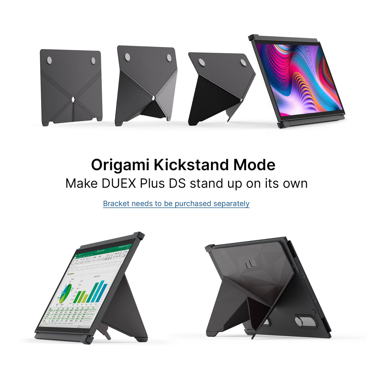 Durable PC-ABS and aluminum alloy construction in Duex Plus DS.
