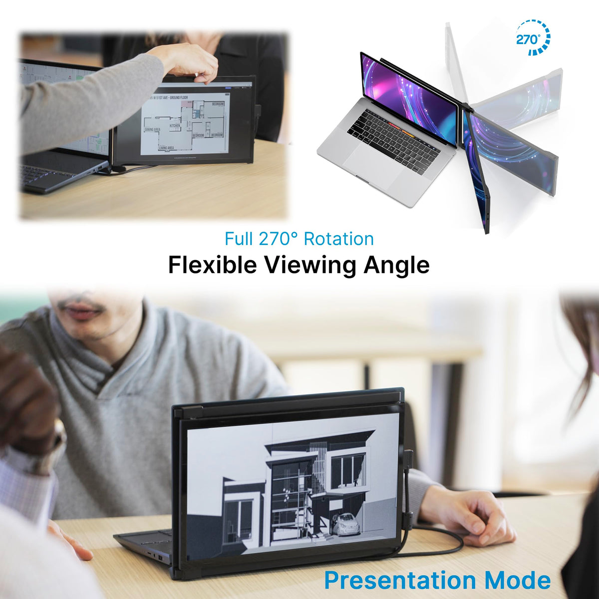 Kickstand and eye-care modes for comfortable extended use.