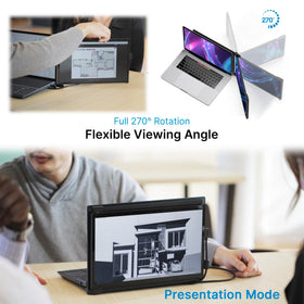 Kickstand and eye-care modes for comfortable extended use.