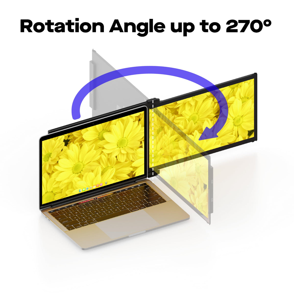 Duex Plus DS kickstand helps with presentations.