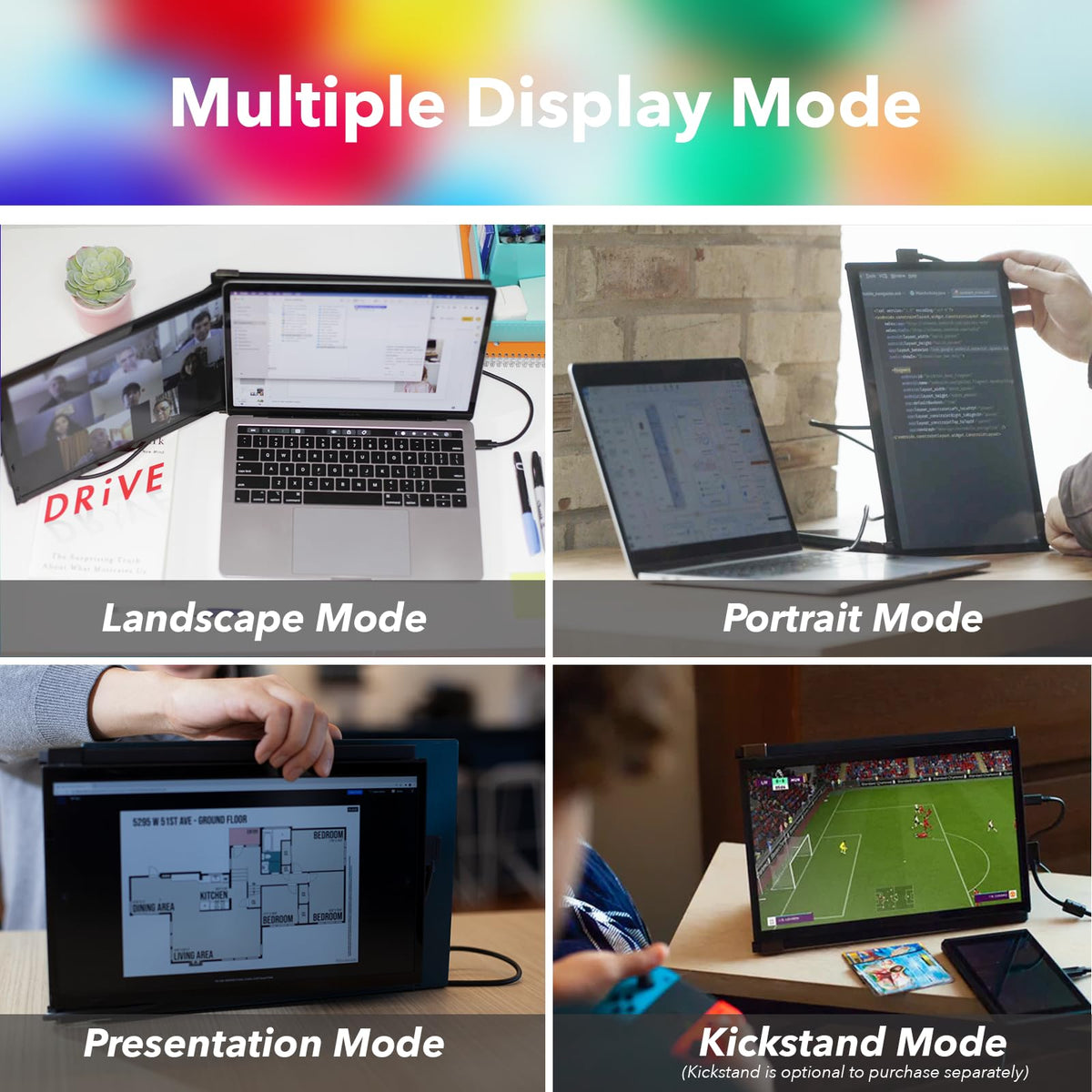 Duex Plus DS plug-and-play setup enables quick expansion of your workspace.