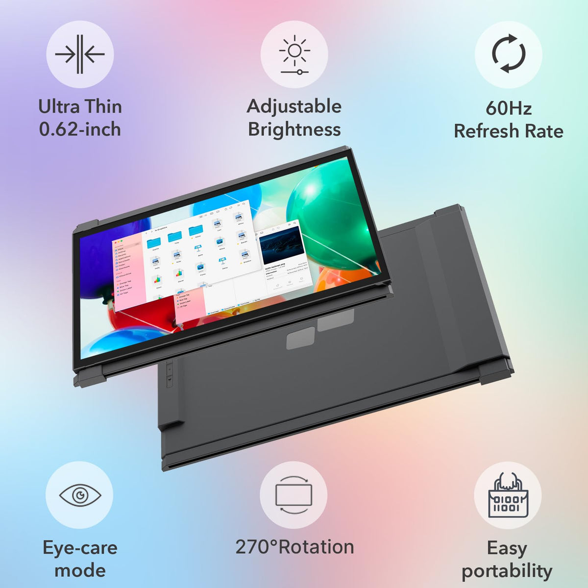Duex Plus DS USB-C HDMI connectivity simplifies plug-and-play setup.