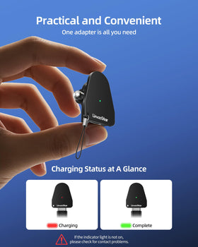 DuHeSin keychain clip keeps the adapter within reach.
