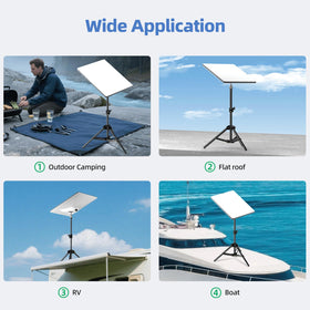DuHeSin Starlink Mini dish stays steady in wind with this mount.