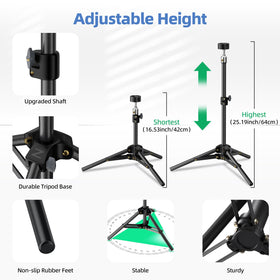 DuHeSin tripod carbon steel legs provide durable stability on outdoor terrain.