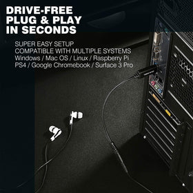 DUKABEL USB to aux adapter PS4/PS5 setup, easy gaming audio solution.