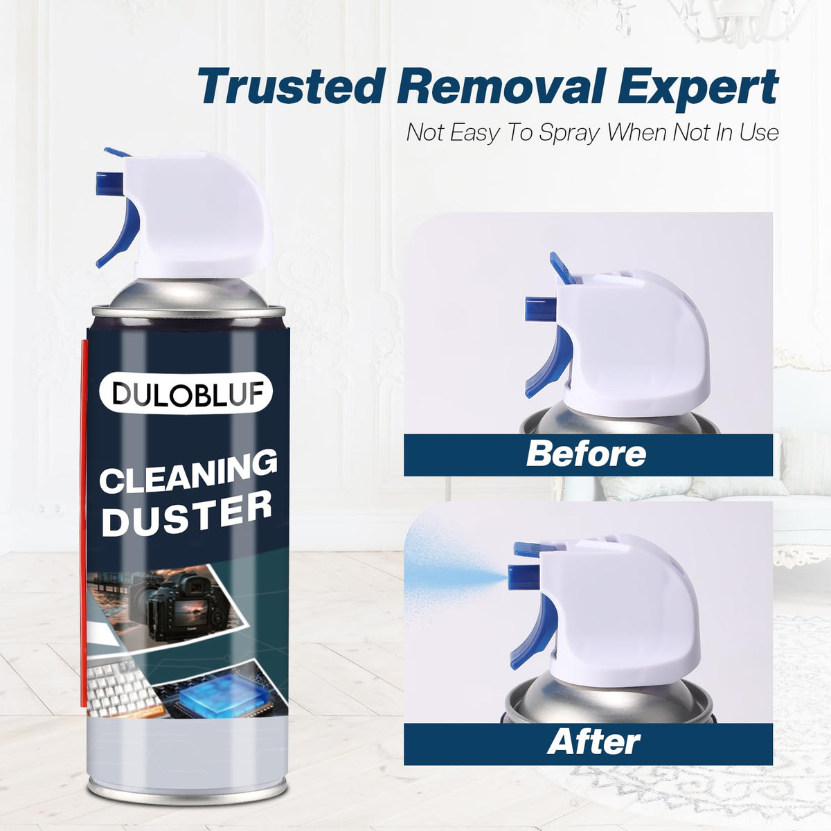 Dulobluf duster cleans car interiors easily and dust-free