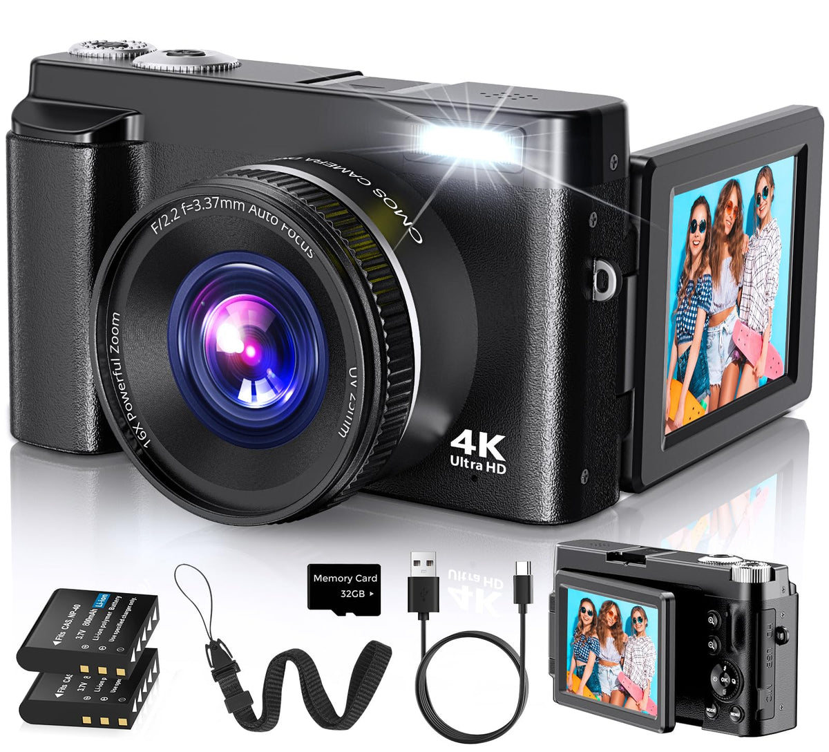 Duluvulu 4K camera front view highlighting its compact travel design