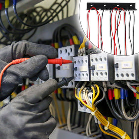 Dunzy compact cable management rack measures about 280x89x32 mm.
