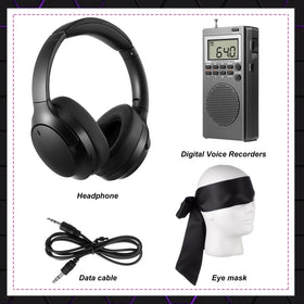 Dunzy headphones folded profile offering compact storage and comfort