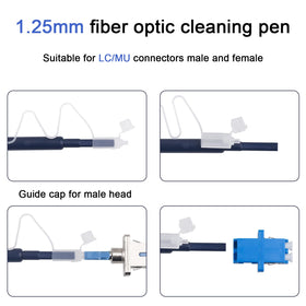 Duogalia 2.5mm cleaning tools for SC/ST/FC connectors