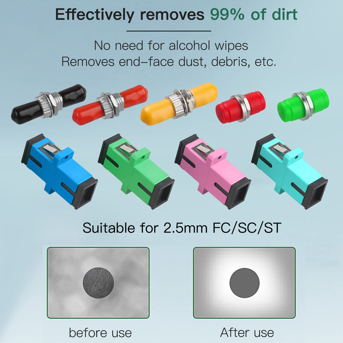 Disposable unit provides 800+ cleanings for dependable upkeep.