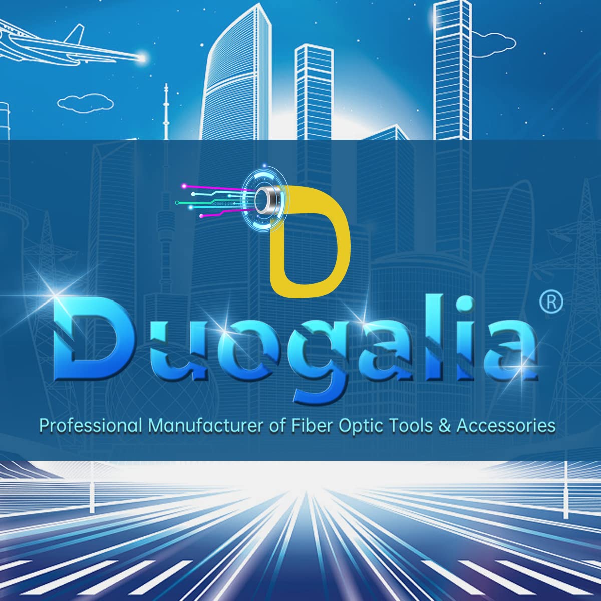 Duogalia pigtails installed in a data center rack showing clean management and performance