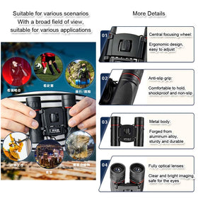 Duomianshou lightweight 180g binoculars designed for portable outdoor use.
