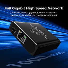 DUOPURUI Ethernet Splitter plug-and-play setup without drivers.