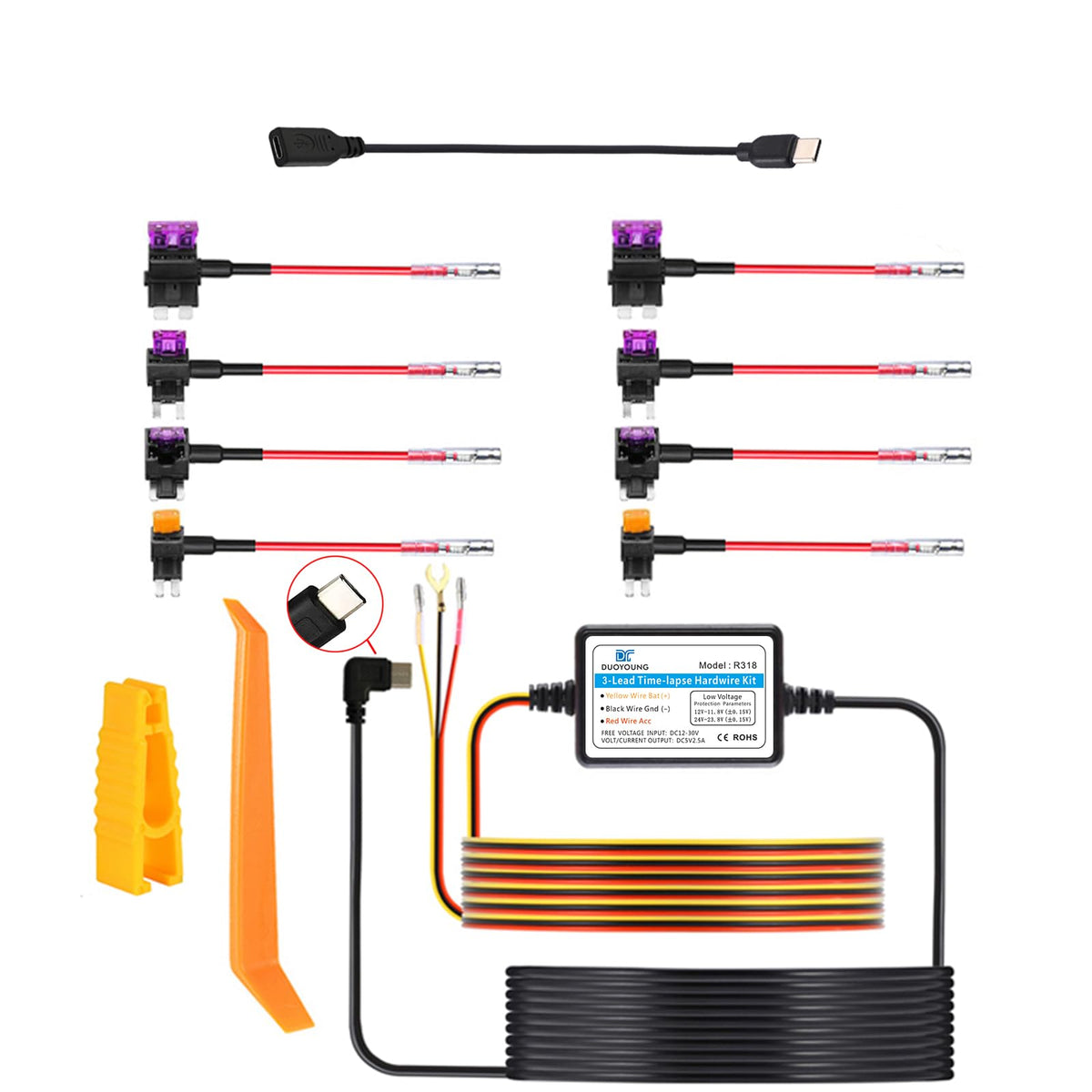 DUOYOUNG front packaging showing kit contents and organized layout