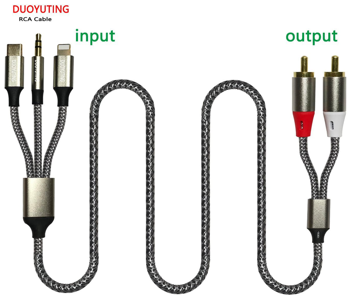 DUOYUTING gold-plated RCA terminals for clean signal transfer