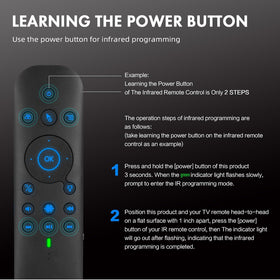 dupad story IR sensor close-up for learning, replaces old remotes easily
