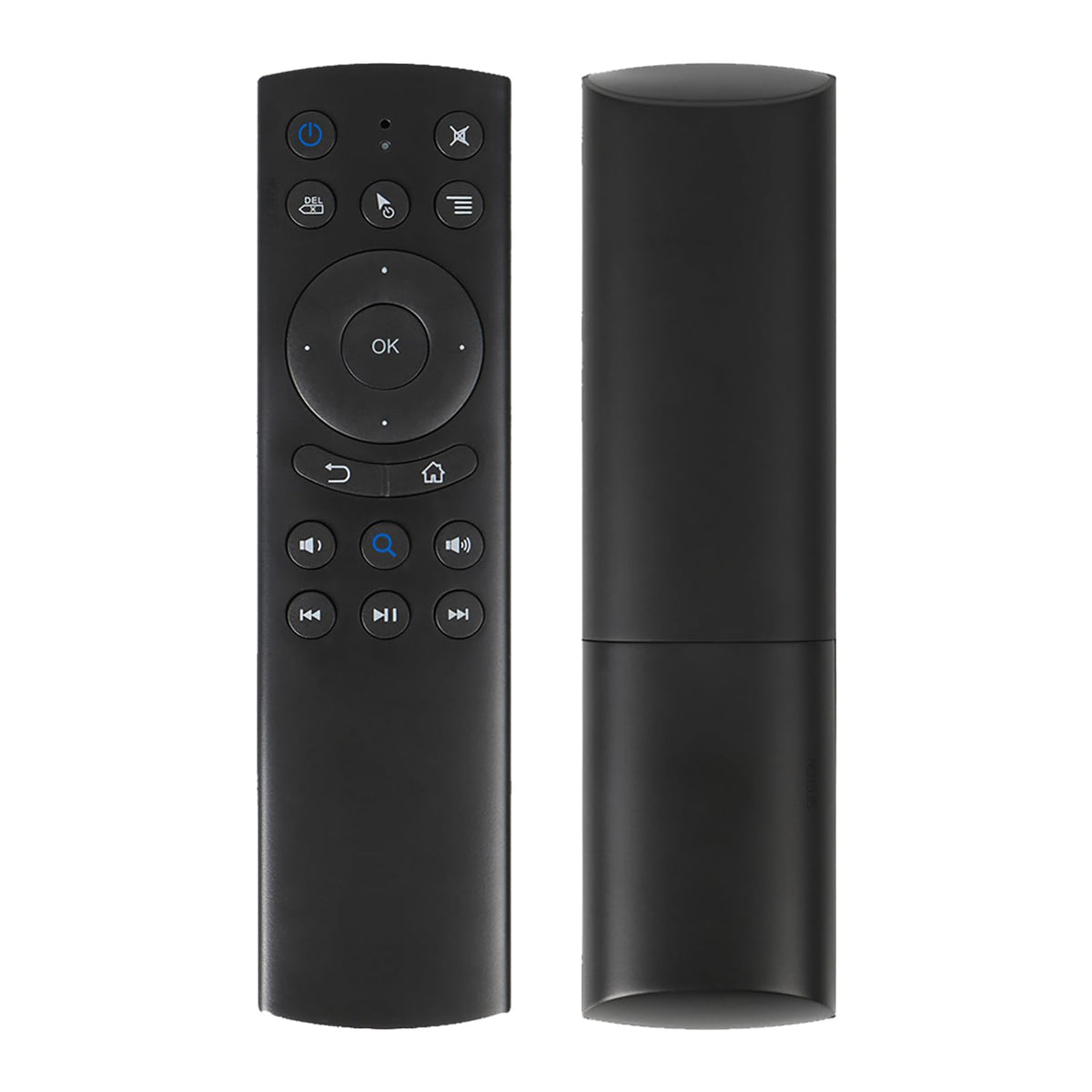 Dupad Story G20S air remote control held in hand; wireless range up to 10 meters.