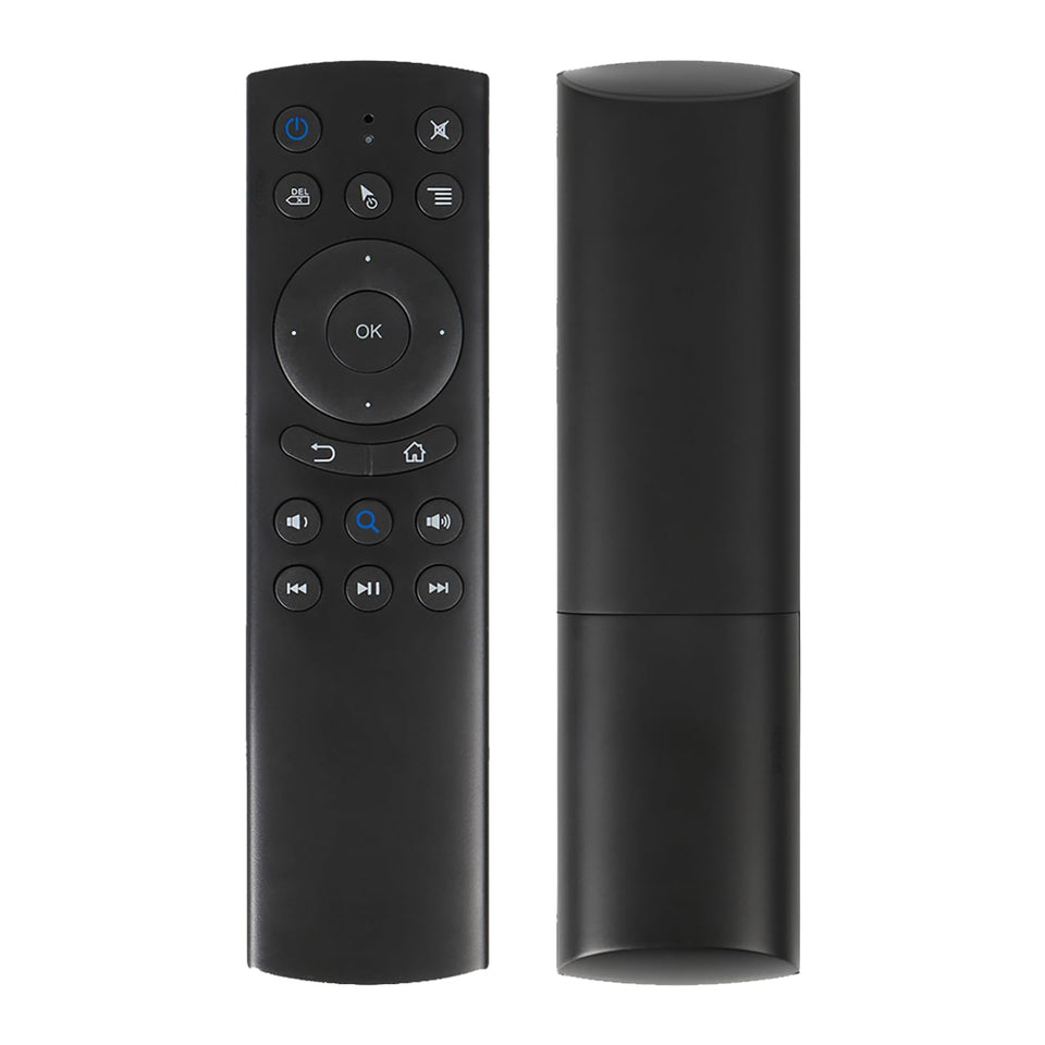 Dupad Story G20S air remote control held in hand; wireless range up to 10 meters.